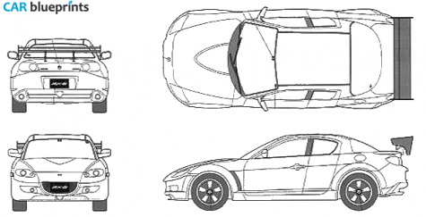 2009 Mazda RX-8 GT-W Wing Coupe blueprint